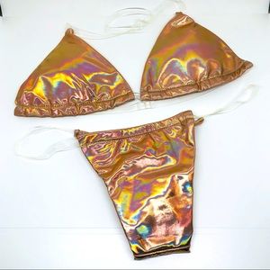 Holographic Thong Bikini
